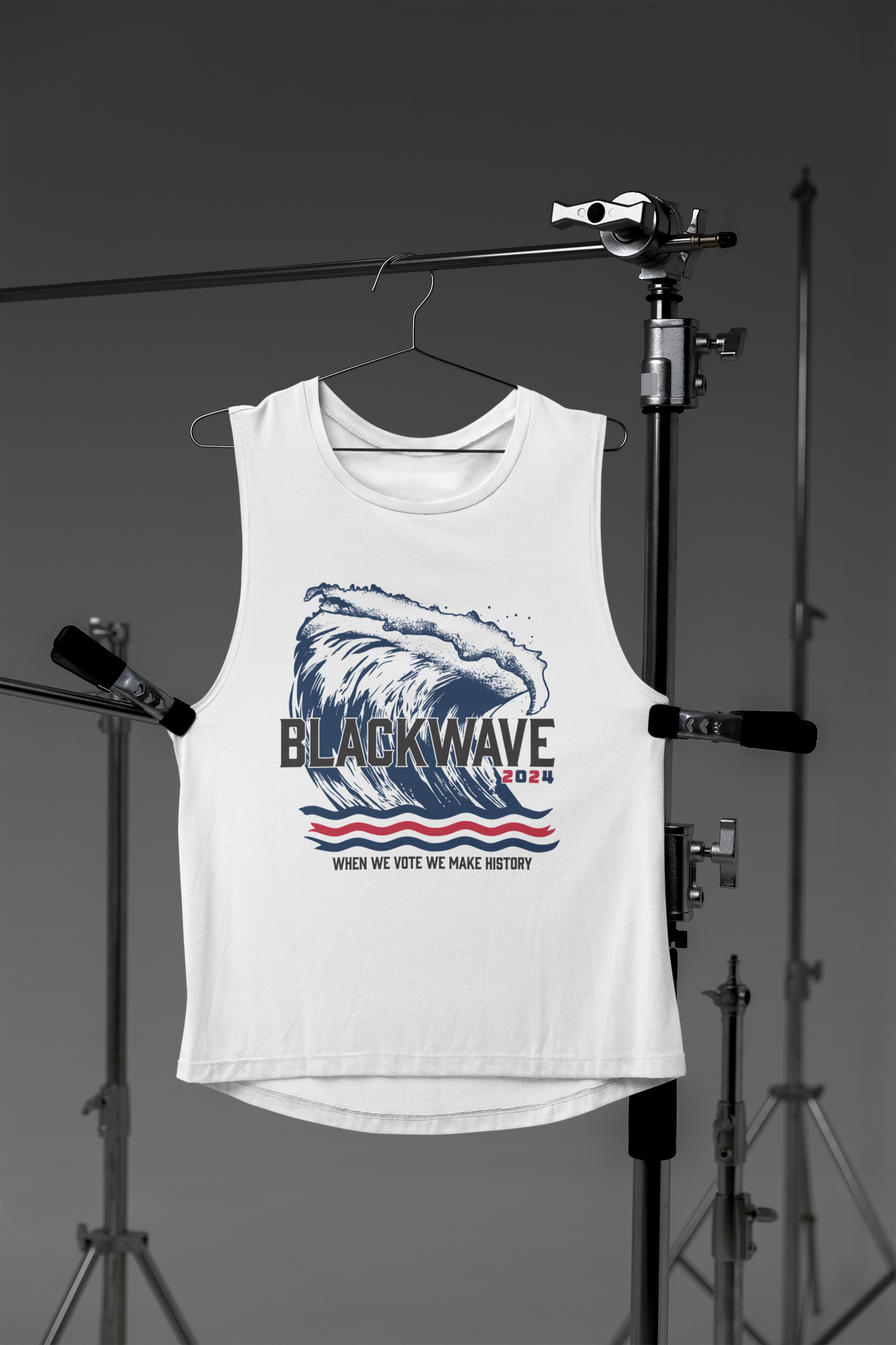 BlackWave2024 - Unisex Heavy Cotton Tank Top