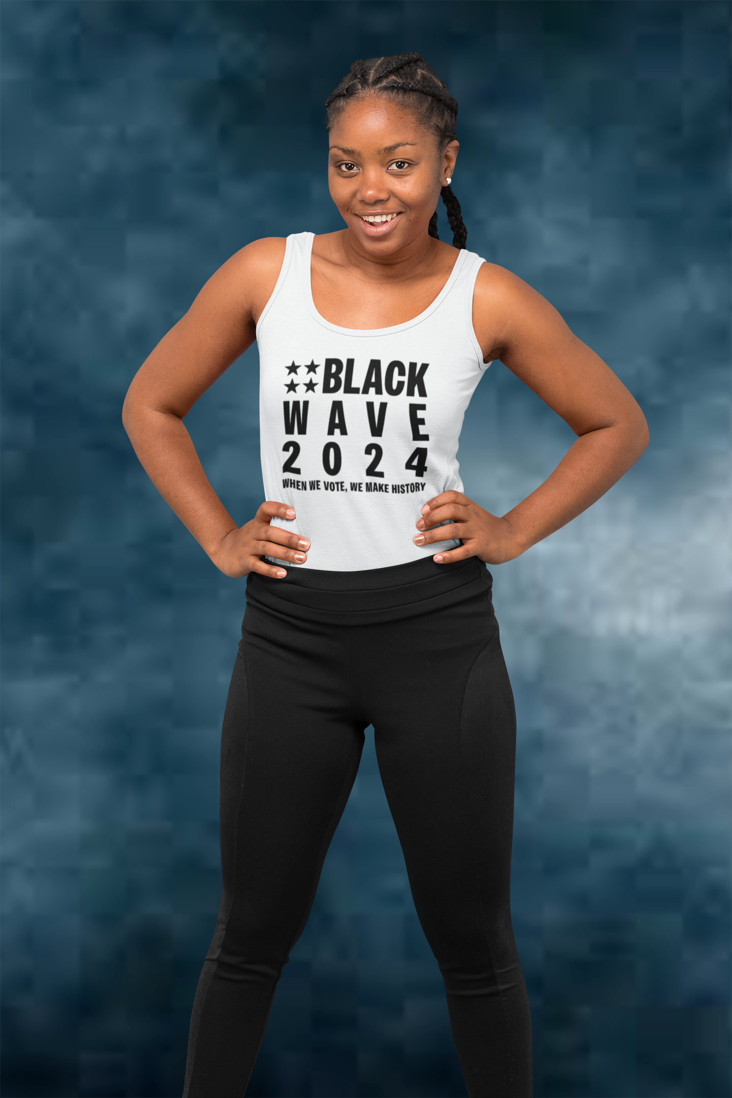 BLACKWAVE2024 - Women's Ideal Racerback Tank