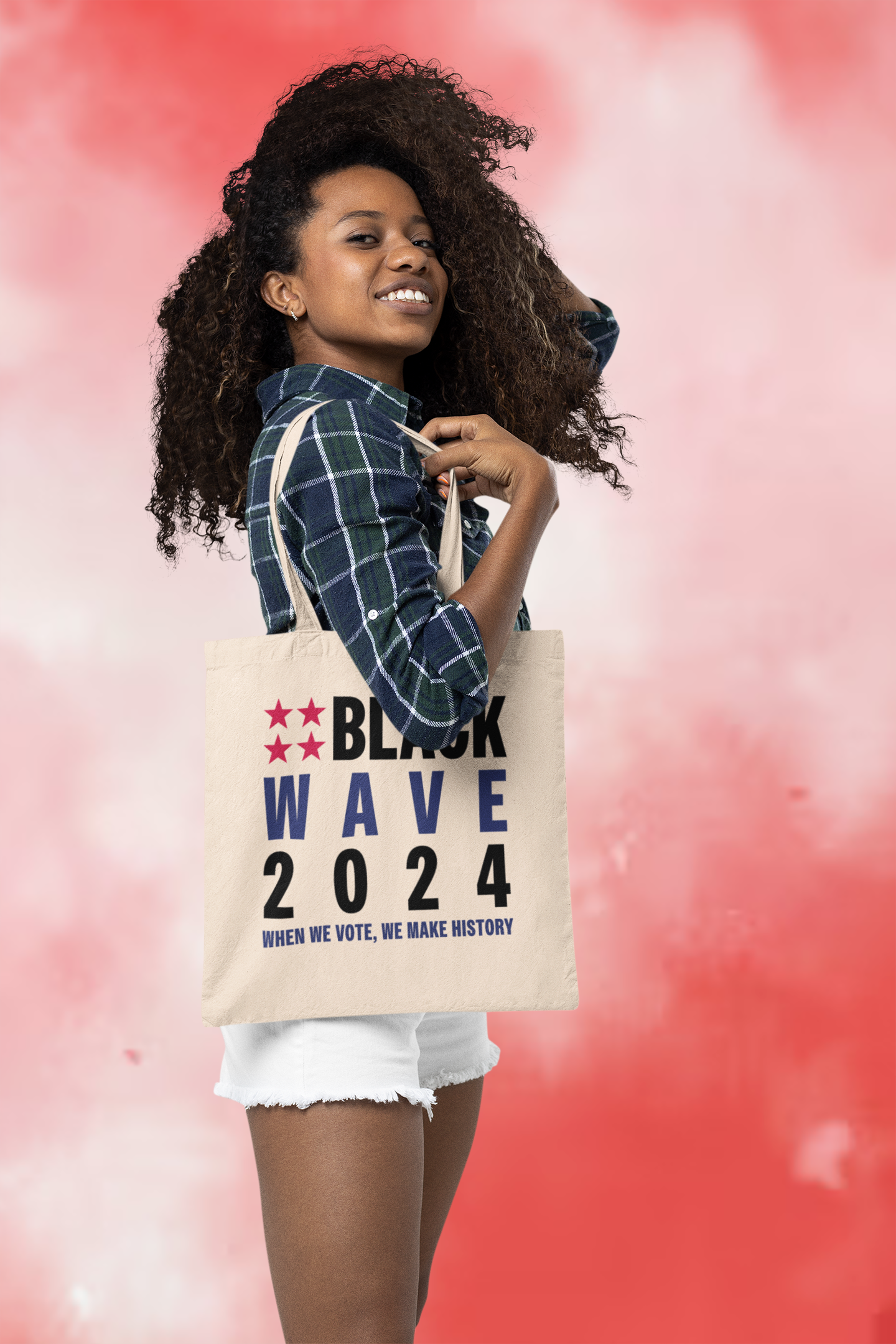 BLACKWAVE2024 - Cotton Canvas Tote Bag