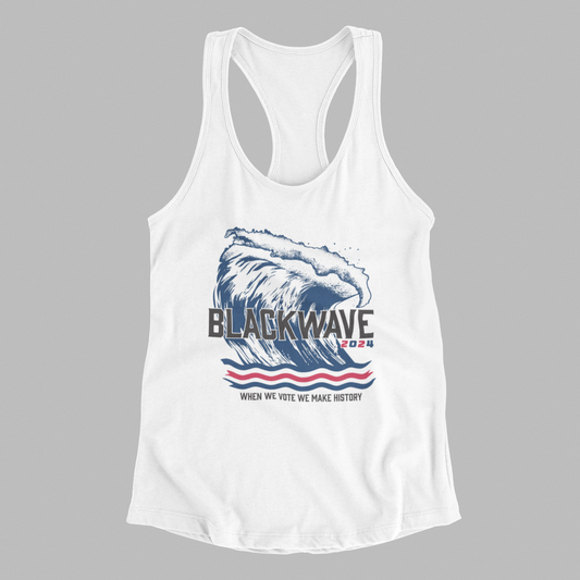 BlackWave2024 - Women's Ideal Racerback Tank