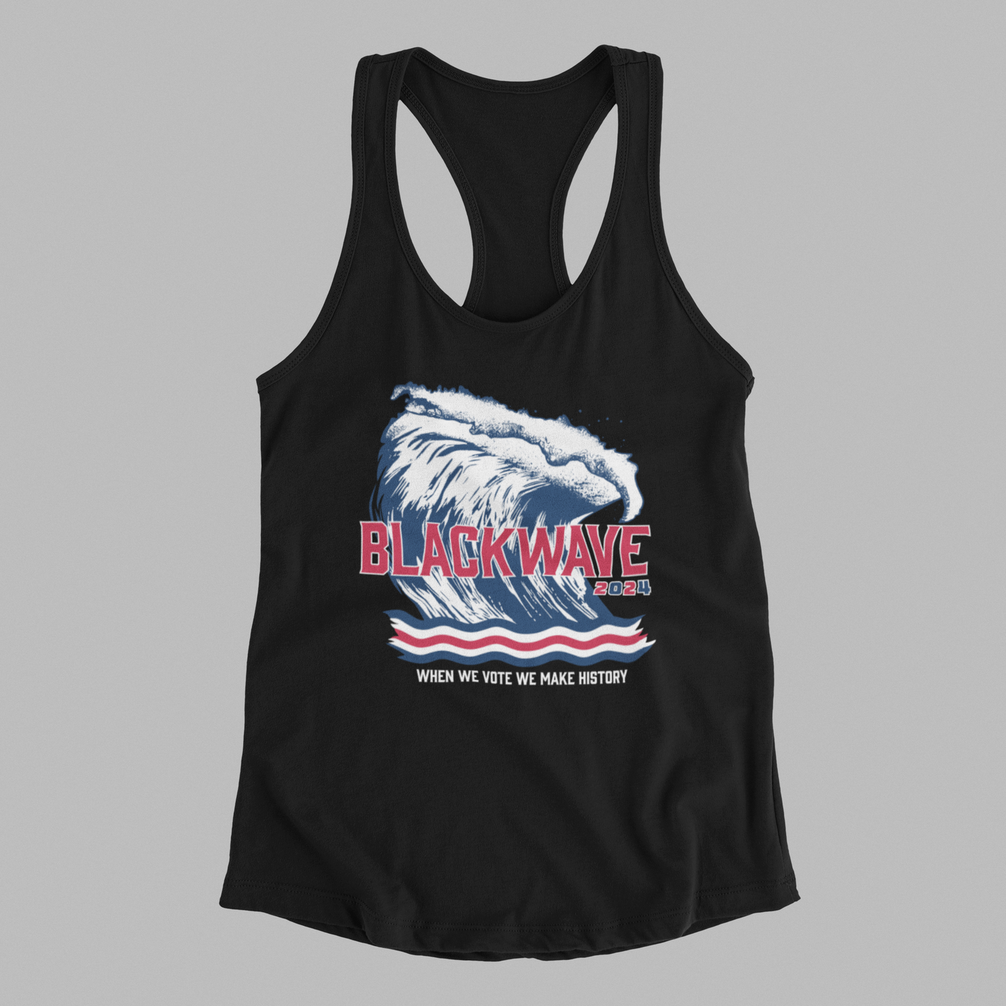 BlackWave2024 - Women's Ideal Racerback Tank