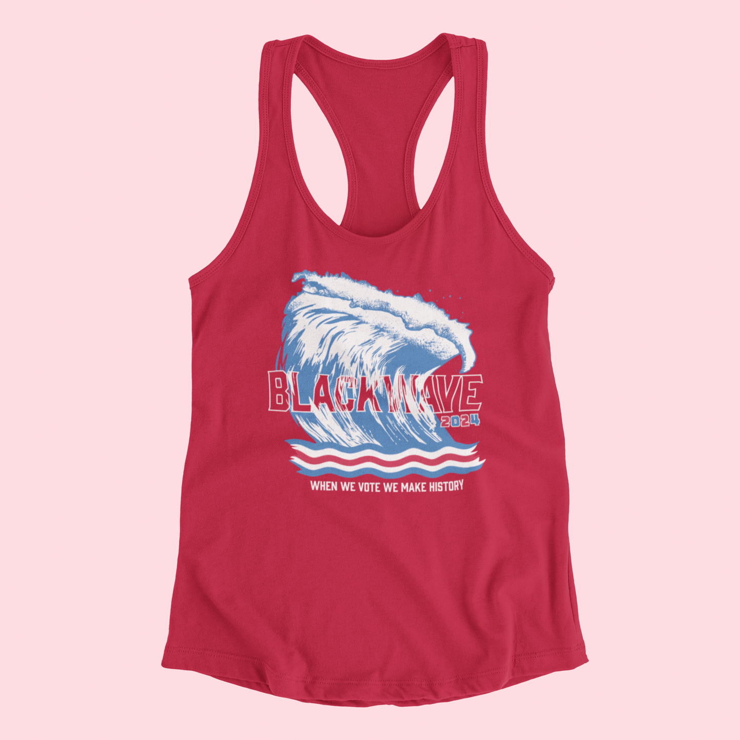 BlackWave2024 - Women's Ideal Racerback Tank