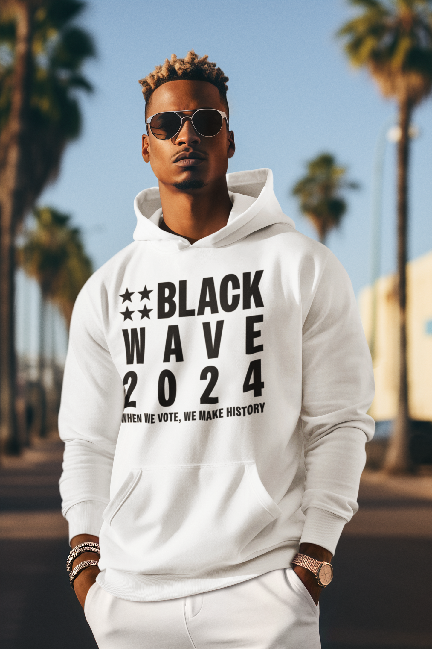 BLACKWAVE2024 - Unisex Heavy Blend™ Hooded Sweatshirt