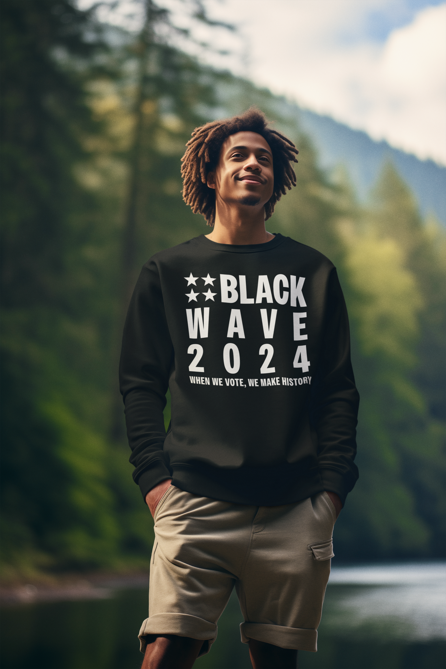 BLACKWAVE2024 - Unisex DryBlend® Crewneck Sweatshirt